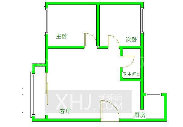 龙栖苑 1室1厅1卫 1500.00元/月 龙栖苑 1室1厅1卫 1500.00元/月户型图