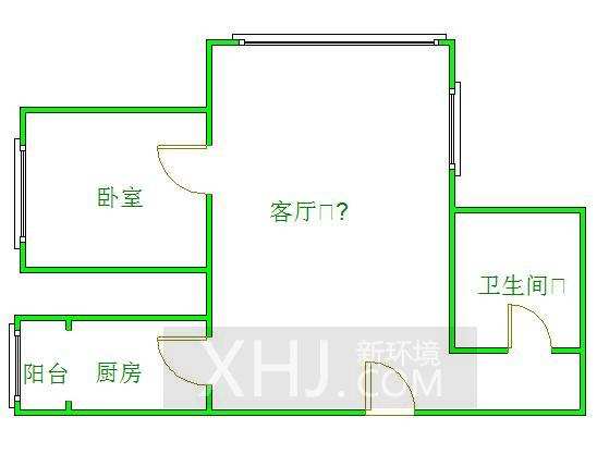 左右小区  1室1厅1卫    1600.0元/月室内图1