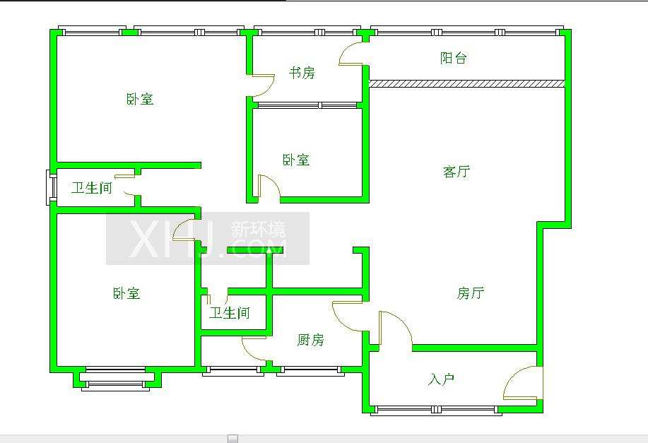 航天佳苑  4室2厅2卫    3500.0元/月室内图1