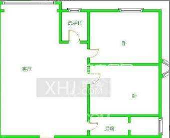 南湖锦苑  2室1厅1卫    1700.0元/月室内图1