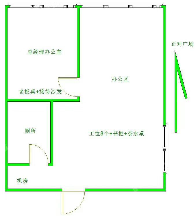 蜀都中心一期   88.0㎡     7300.00元/月小区图