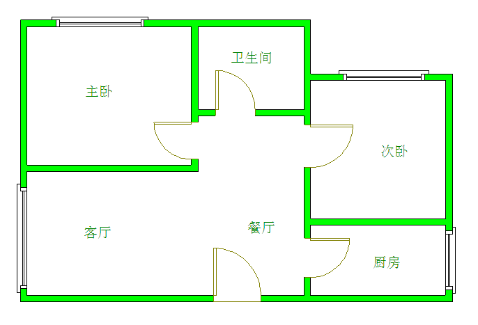 华夏之家 2室1厅1卫 2000.0元/月 华夏之家 2室1厅1卫 2000.0元/月户型图