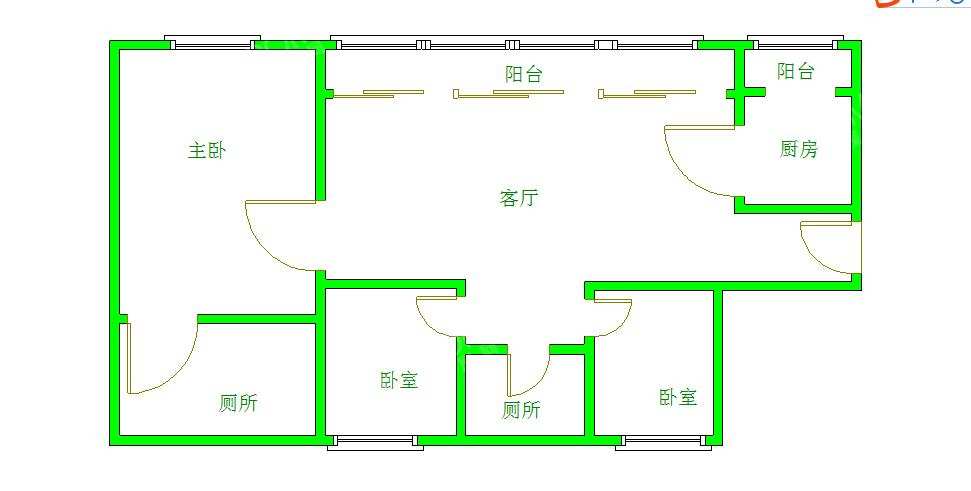 峰度天下  3室1厅1卫    5000.0元/月室内图1