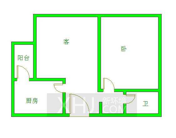 蓝光sofa社区  1室2厅1卫    1700.0元/月室内图1