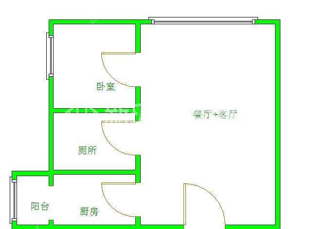 天府鹤林-西区(一期) 1室1厅1卫 1500.0元/月 天府鹤林-西区(一期) 1室1厅1卫 1500.0元/月户型图