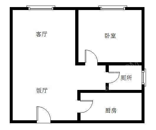 IMC国际广场  1室2厅1卫    2800.0元/月室内图1