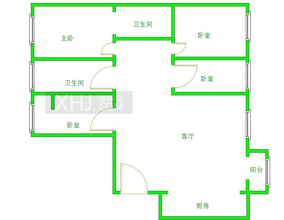 建发.中央鹭洲  4室2厅2卫   318.00万