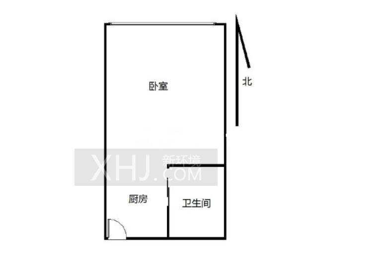 鸿运之星  1室1厅1卫    1300.0元/月室内图1