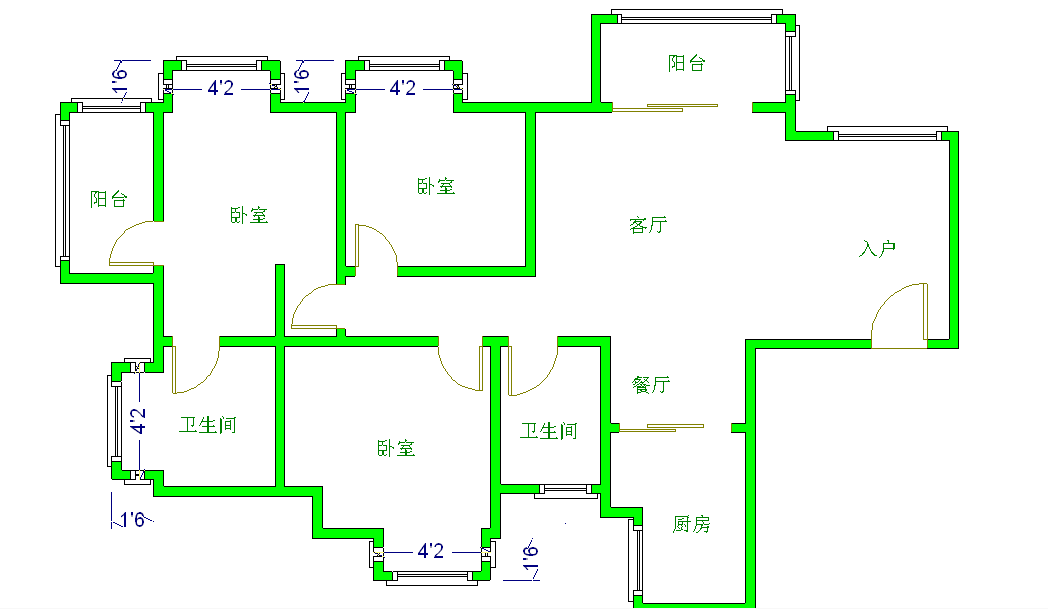 金沙鹭岛二期  3室2厅2卫   380.00万