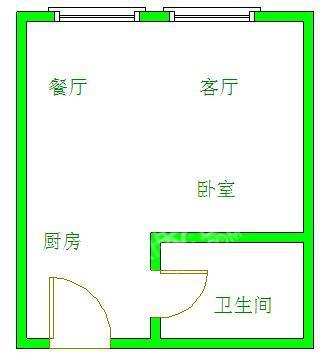 河池新居  1室0厅1卫   1300.00元/月室内图1