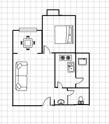 南湖春天  1室1厅1卫    1400.0元/月室内图1