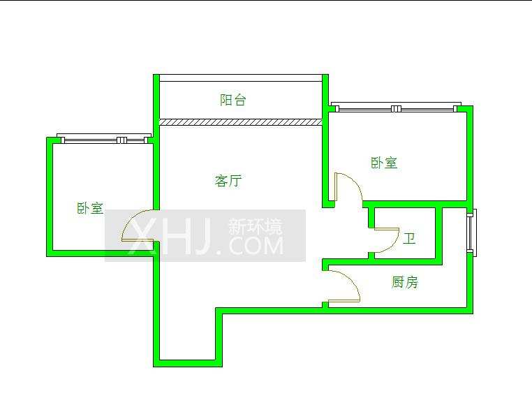 紫芸金沙  2室2厅1卫    2500.0元/月室内图1
