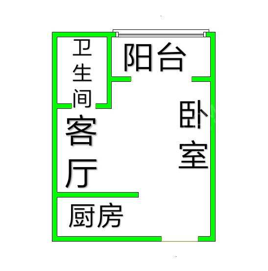 都城雅颂居二期 1室1厅1卫 2800.0元/月 都城雅颂居二期 1室1厅1卫 2800.0元/月户型图