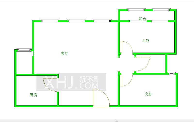 公园西  2室1厅1卫   185.00万