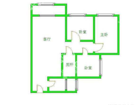 天府鹤林-东区（二期）  3室1厅1卫   1600.00元/月室内图1