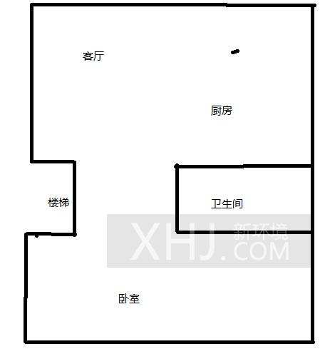 汇锦广场  1室1厅1卫   2600.00元/月室内图1