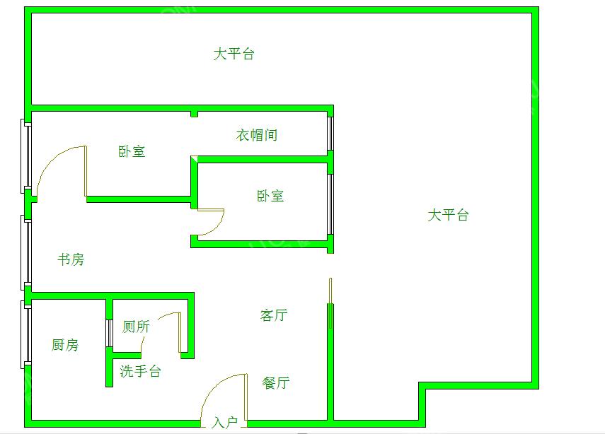 保利香槟光华  3室1厅2卫   330.00万