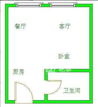 天府鹤林-东区（二期）  1室1厅1卫   1400.00元/月室内图1