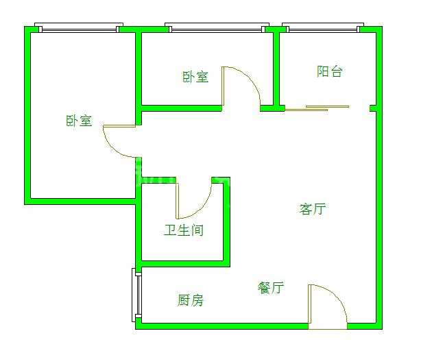 朗基龙堂  2室2厅1卫    3300.0元/月室内图1