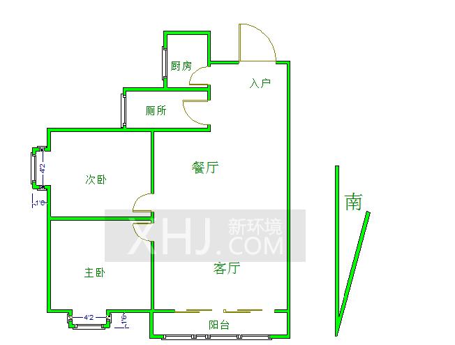 香格里拉  2室1厅1卫   140.00万