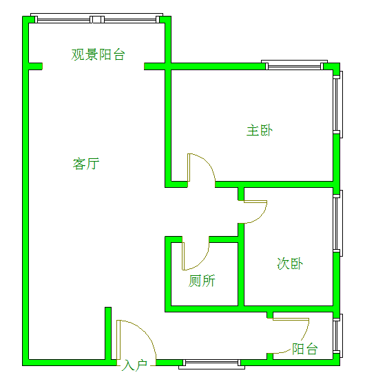 香木林新城  2室1厅1卫   215.00万室内图1