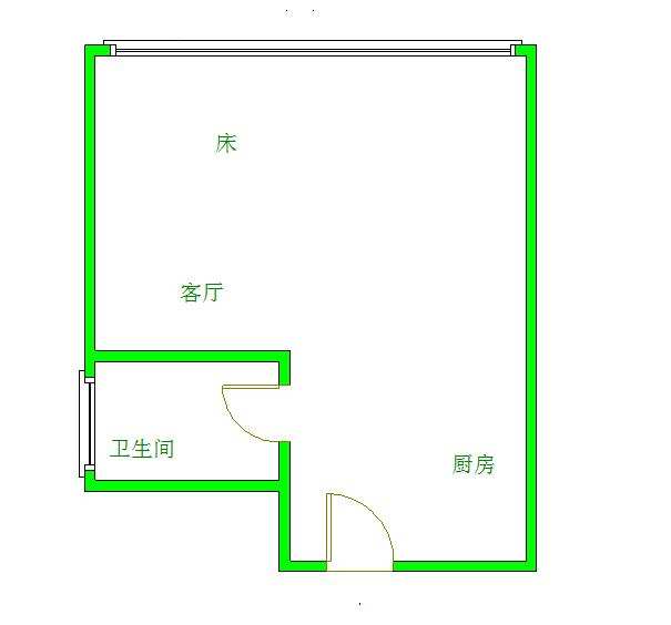 俊发时光俊园  1室1厅1卫    2000.0元/月室内图1