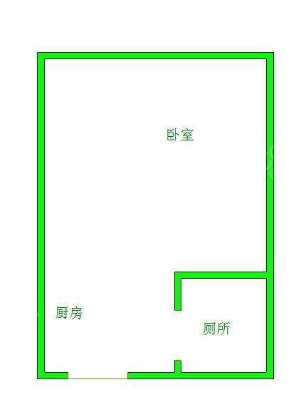 一品CG 1室0厅1卫 1900.0元/月 一品CG 1室0厅1卫 1900.0元/月户型图