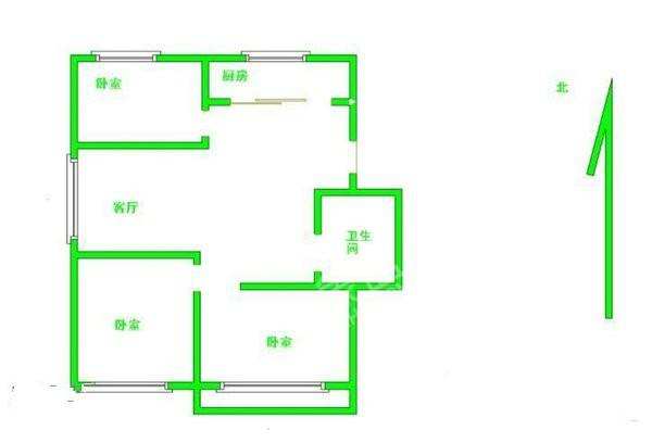 天府鹤林-东区（二期）  3室2厅1卫   1600.00元/月室内图1