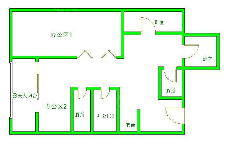 天鹅湖花园  4室2厅1卫   4200.00元/月室内图1