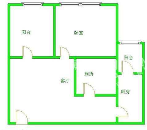 二江花园  1室1厅1卫   750.00元/月室内图1