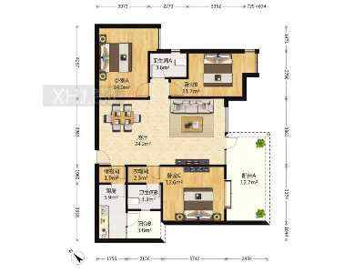 华润凤凰城一期  3室1厅2卫    6500.0元/月 华润凤凰城一期  3室1厅2卫    6500.0元/月室内图1
