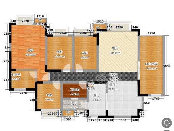 中海兰庭  4室2厅2卫    5500.0元/月 中海兰庭  4室2厅2卫    5500.0元/月室内图1